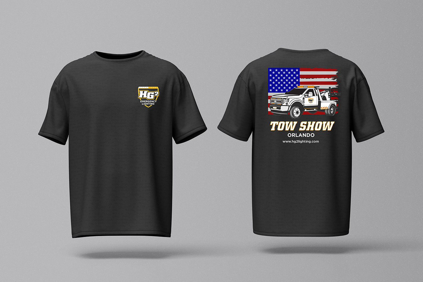 Mockup of HG2 Tow Show T Shirt